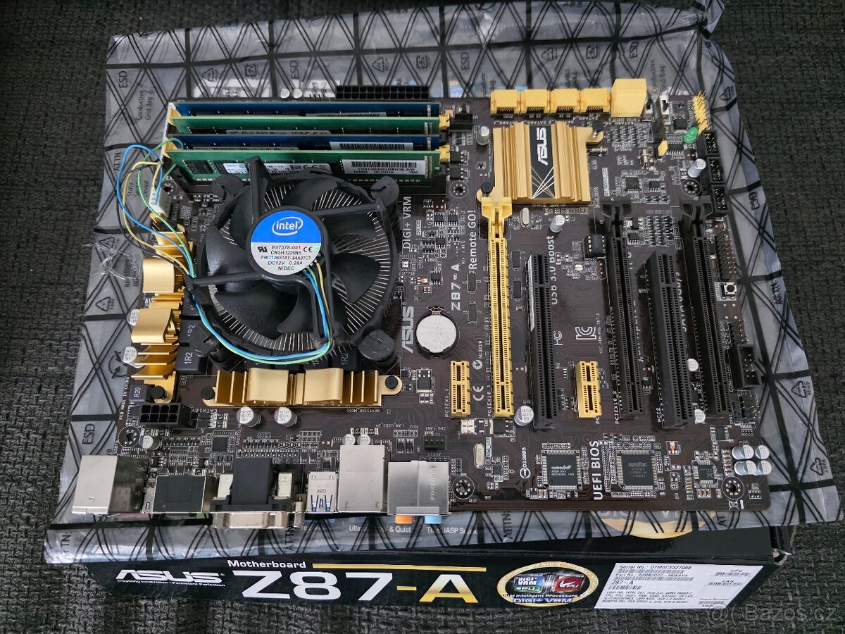 základ sestavy - CPU+DESKA+RAM