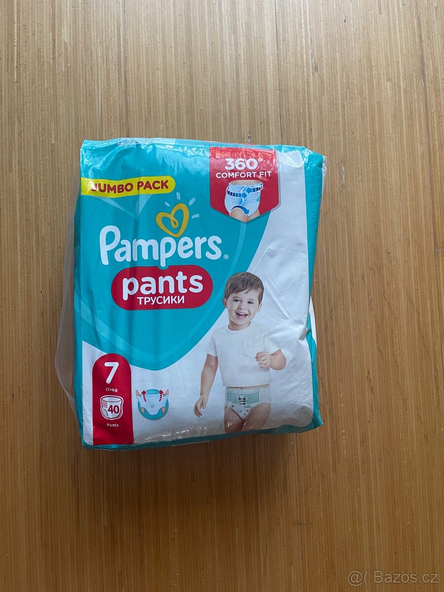 Pampers Pants vel. 7 – JUMBO balení, nové a nerozbalené