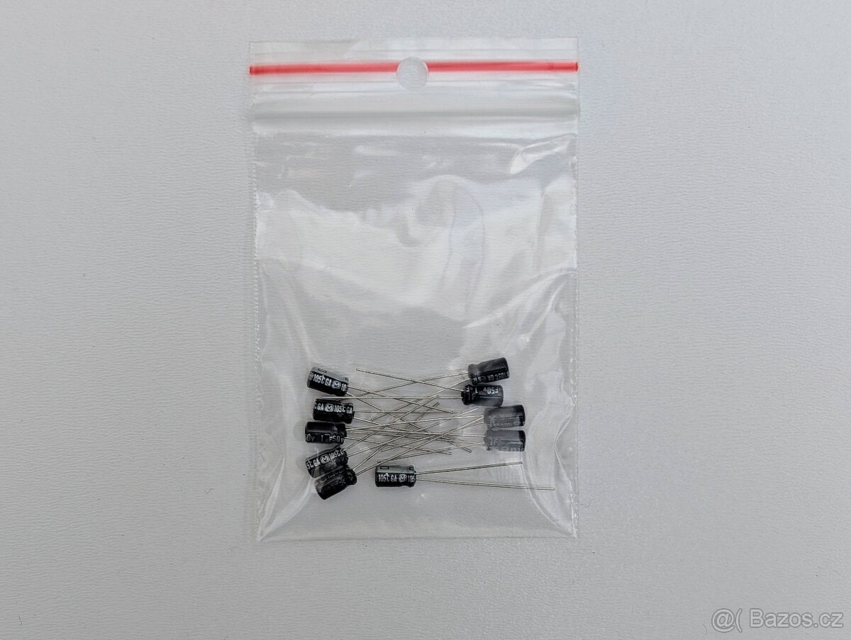 10 ks Kondenzátor elektrolytický 1uF/50V Panasonic