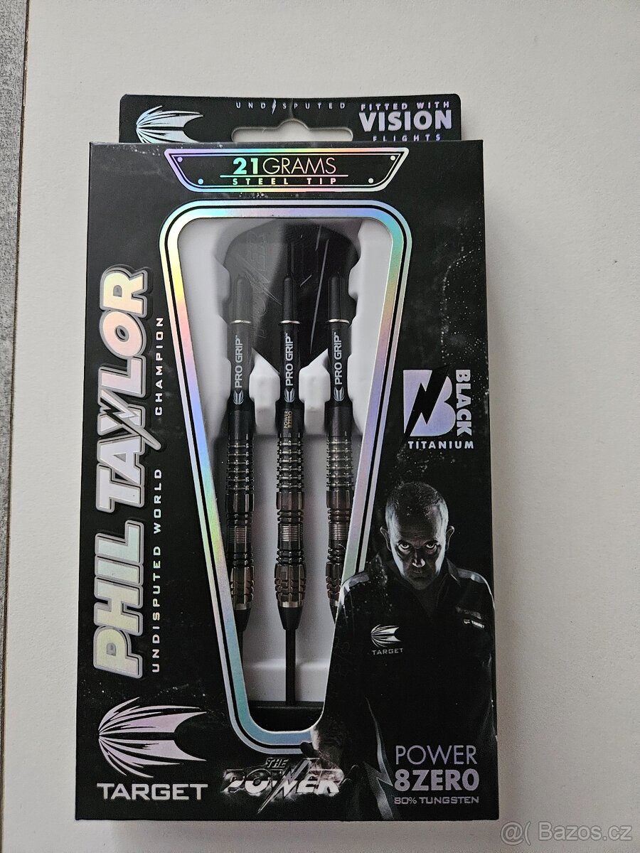 Steel šipky Phil Taylor, 21g, nové