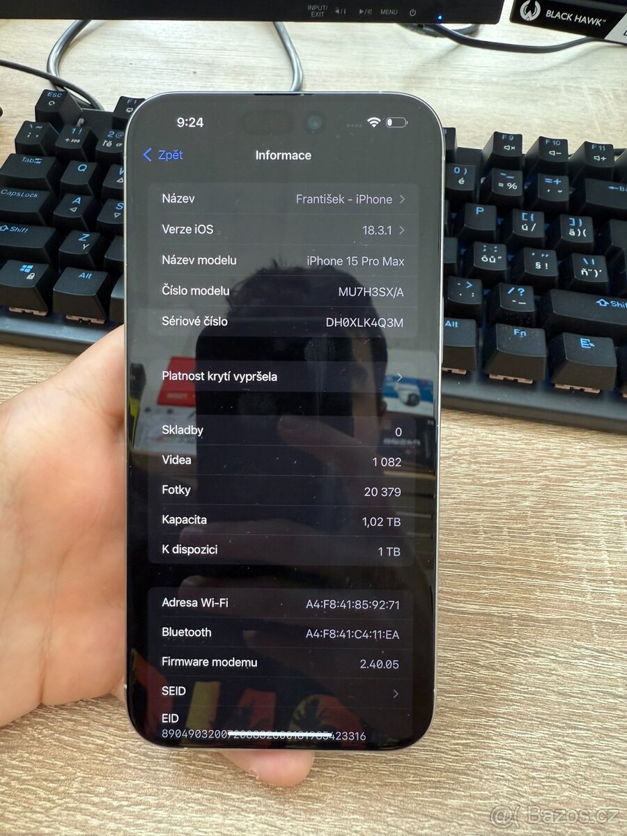 iPhone 15 Pro Max 1 TB ZÁRUKA