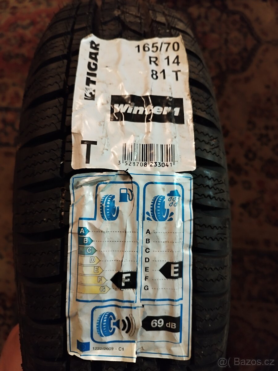 1ks NOVÉ Zimní Pneu 165/70 R14