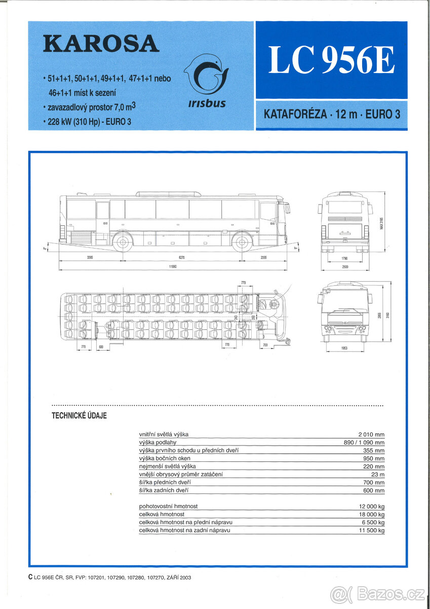 Prospekty - Autobusy Karosa 5