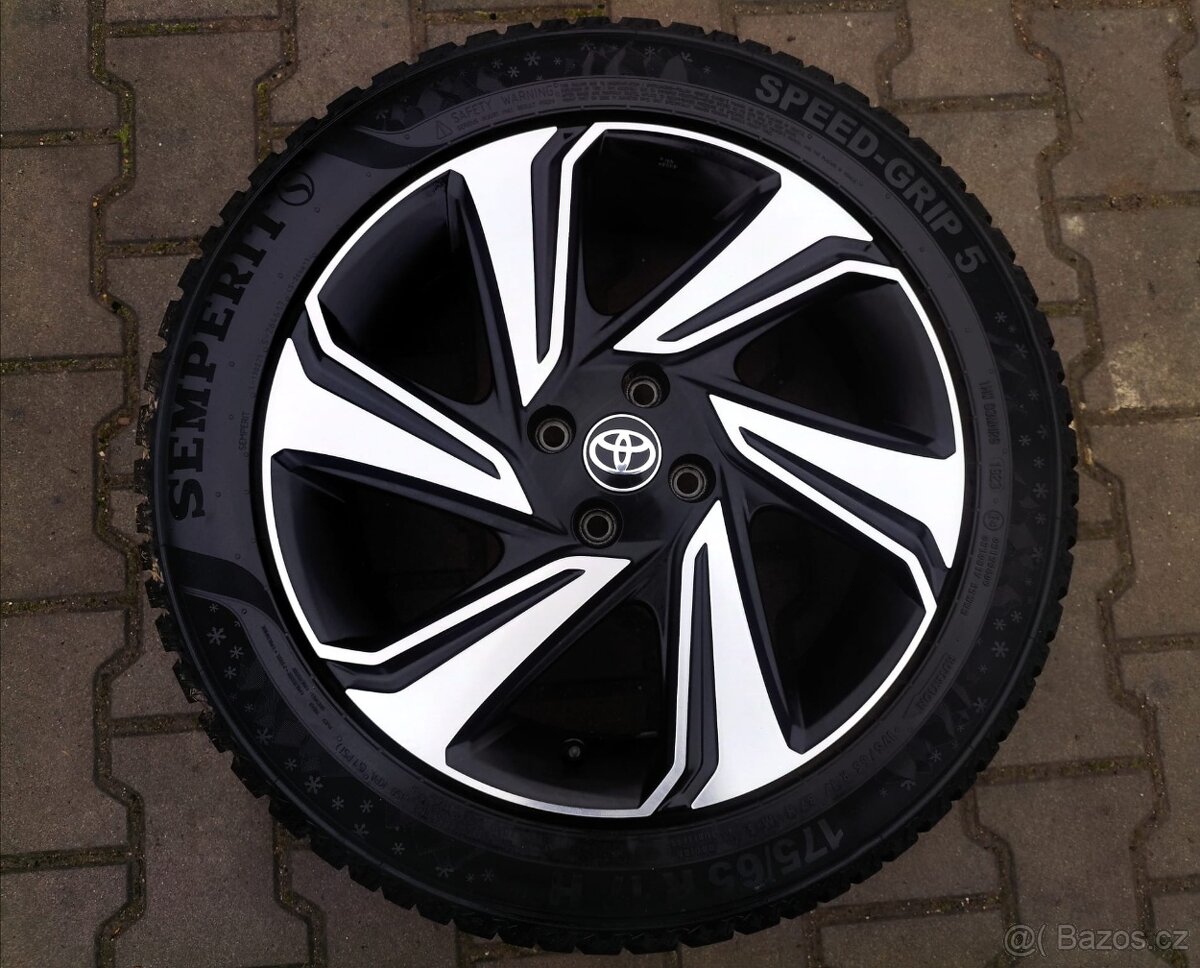 Alu kola originál Toyota Aygo 4x100 R17 KRÁSNÁ SADA