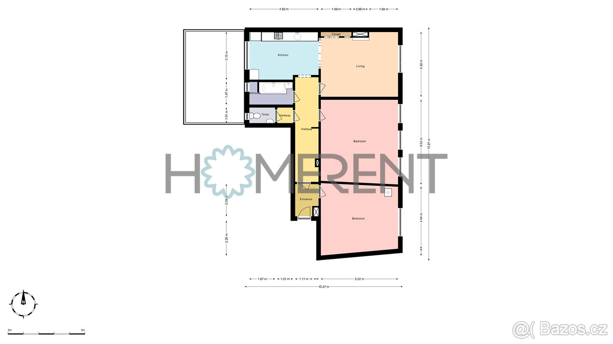 Prodej prostorného bytu 3+1 k rekonstrukci (124m2) v centru