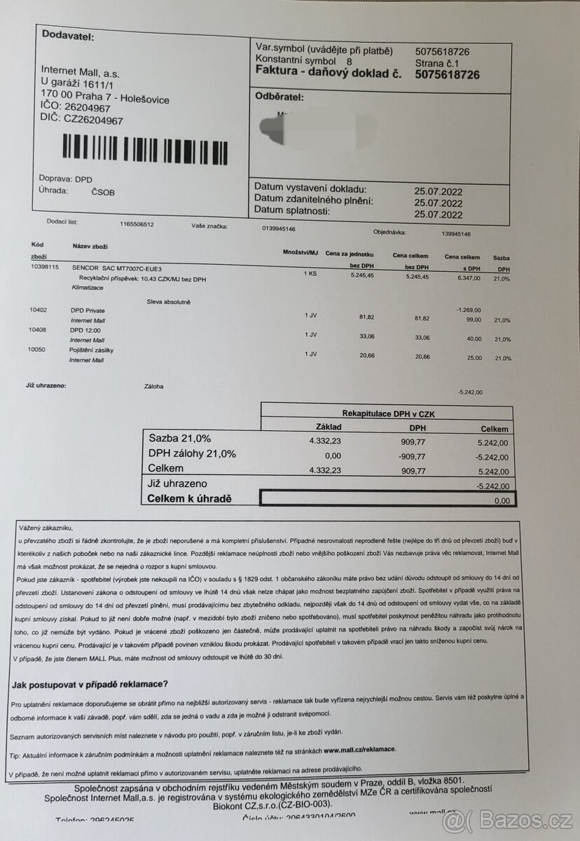 MOBILNÍ KLIMATIZACE