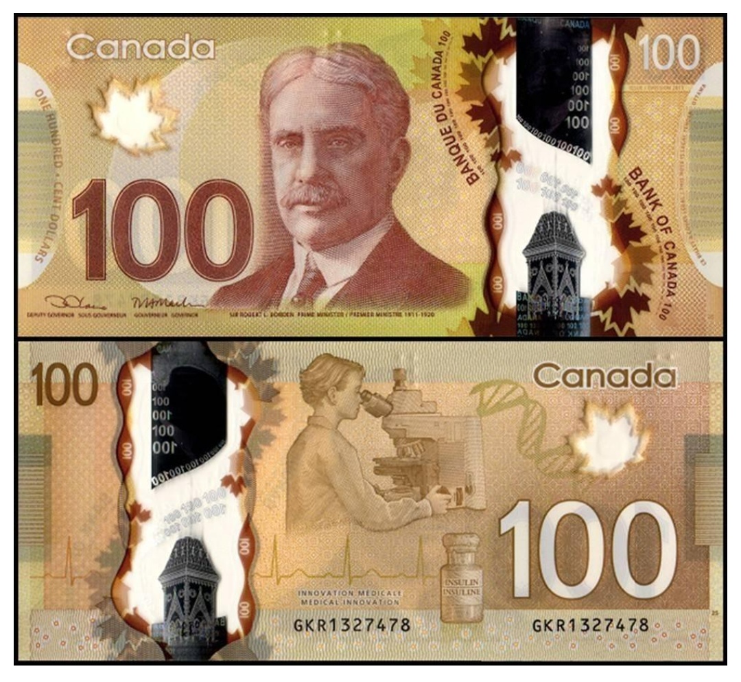 Kanada - 100 Dolarů bankovka, 2011, UNC