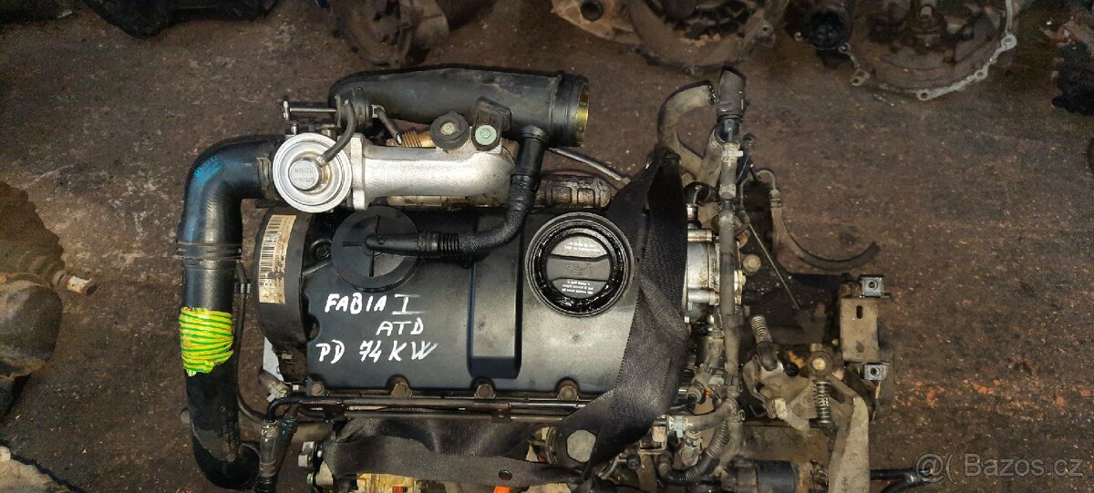 Škoda fabia 1 1.9 tdi 74kw motor