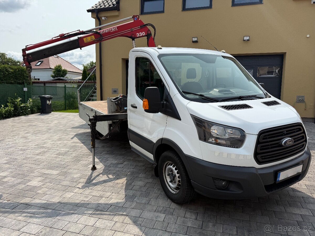 FORD TRANSIT VALNÍK S HYDRAULICKOU RUKOU 2055KG DO 3,5T ČR