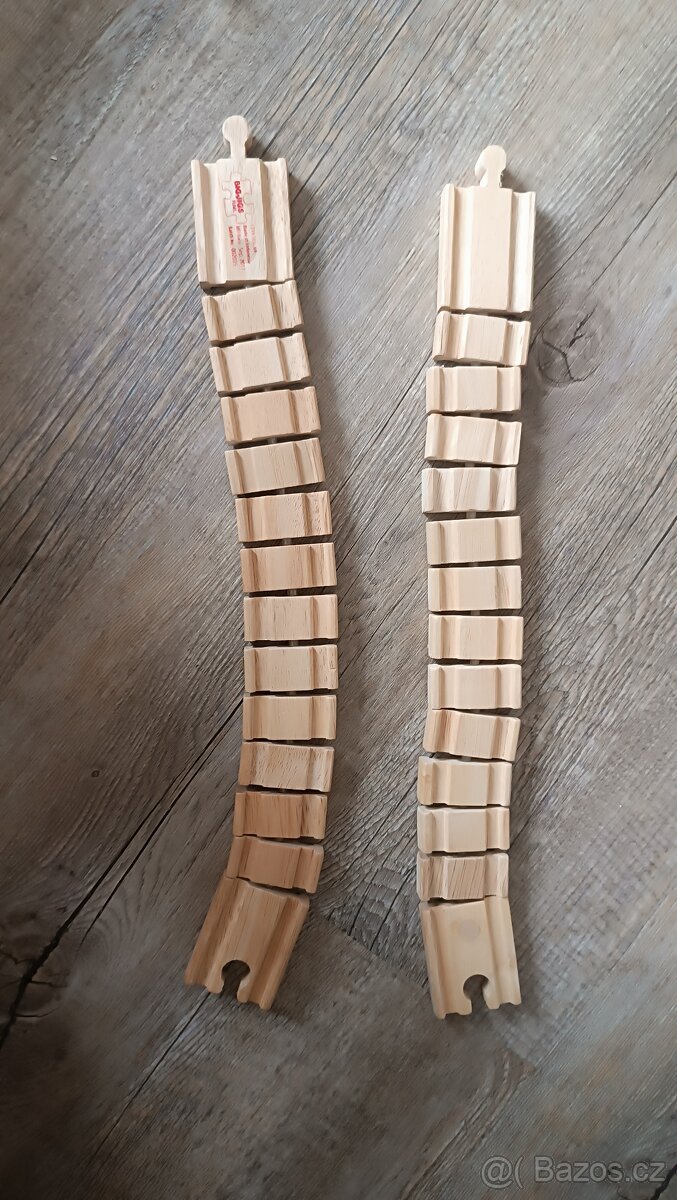 Vláčkodráhy - 2 ks ohebná kolejnice 38 cm