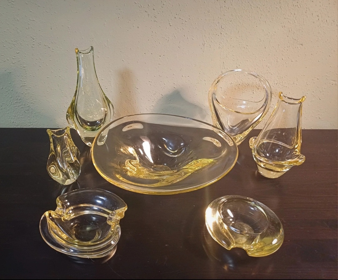 Hutní sklo - sada 7ks