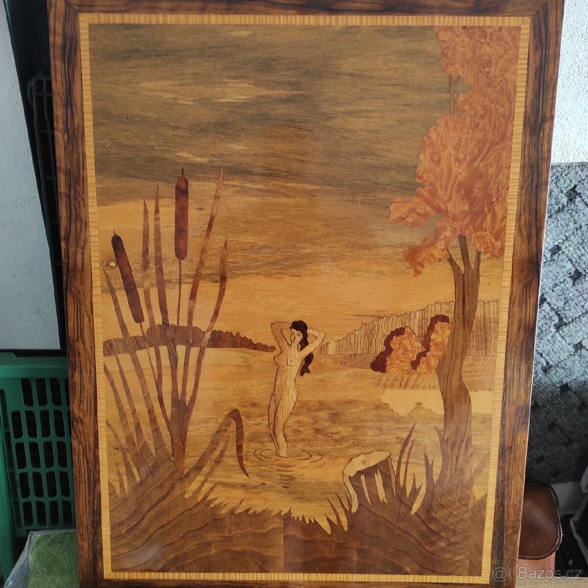 Dřevěný obraz - INTARZIE