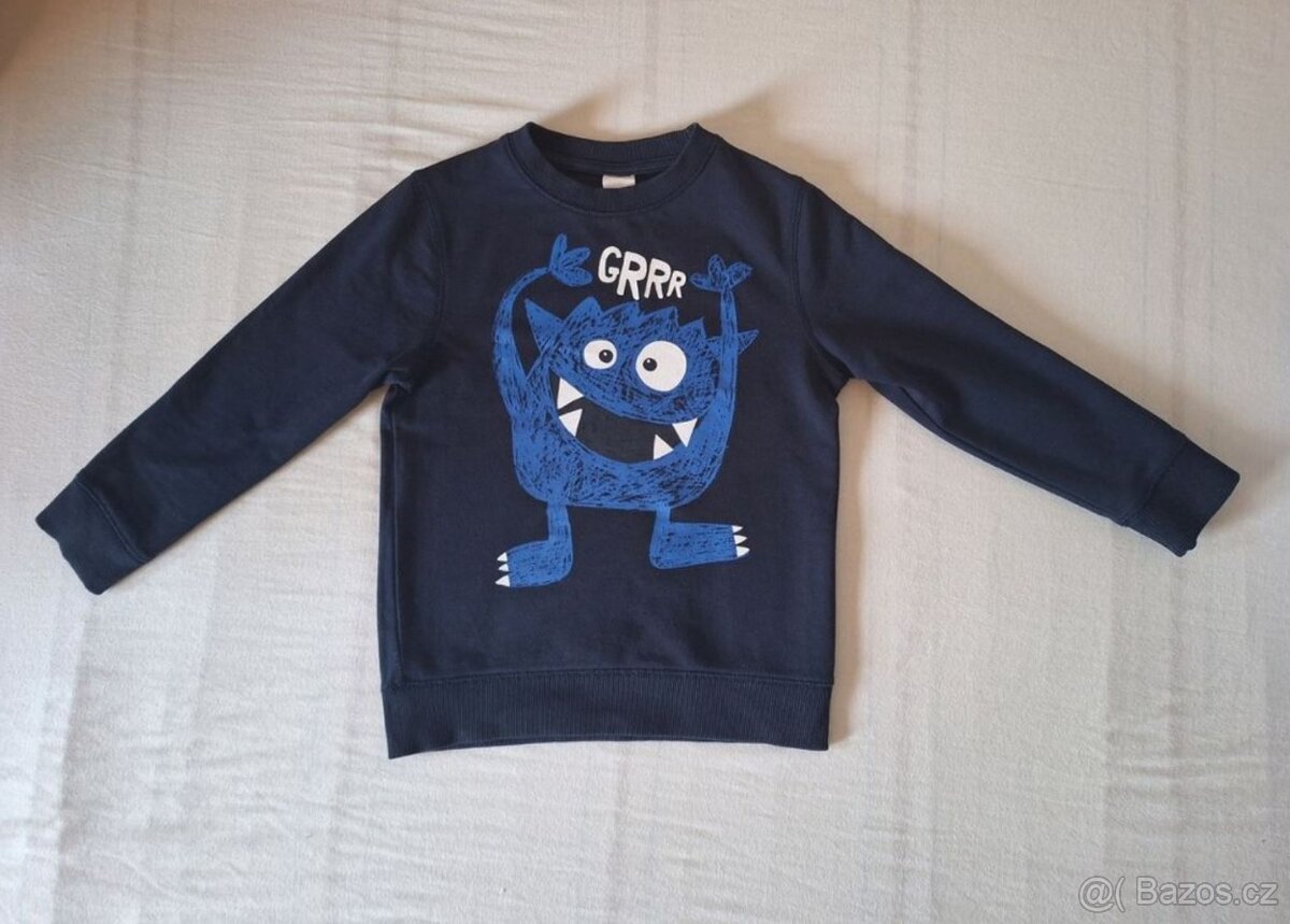 Dětská mikina, tmavě modrá, vel. 116
