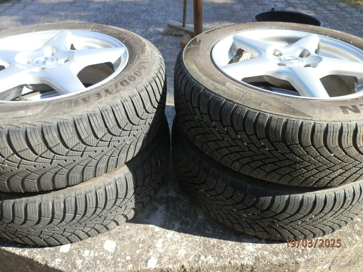 Alu kola a zimní pneu 205/60 R 16