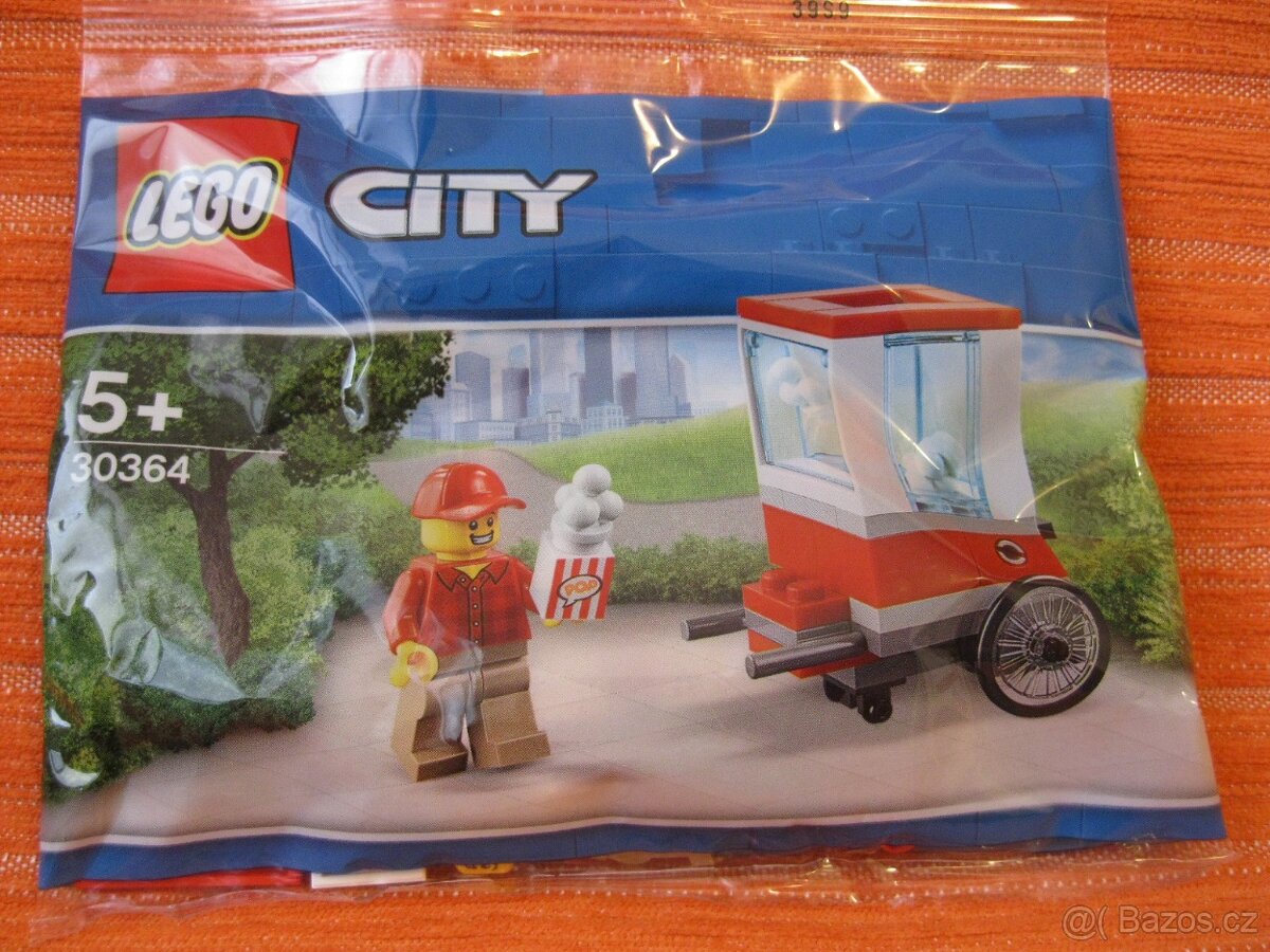 LEGO 30364 figurka prodavač popkornů s vozíkem