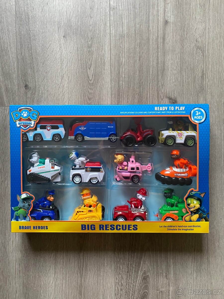 Tlapková patrola na setrvačník - 12 autíček