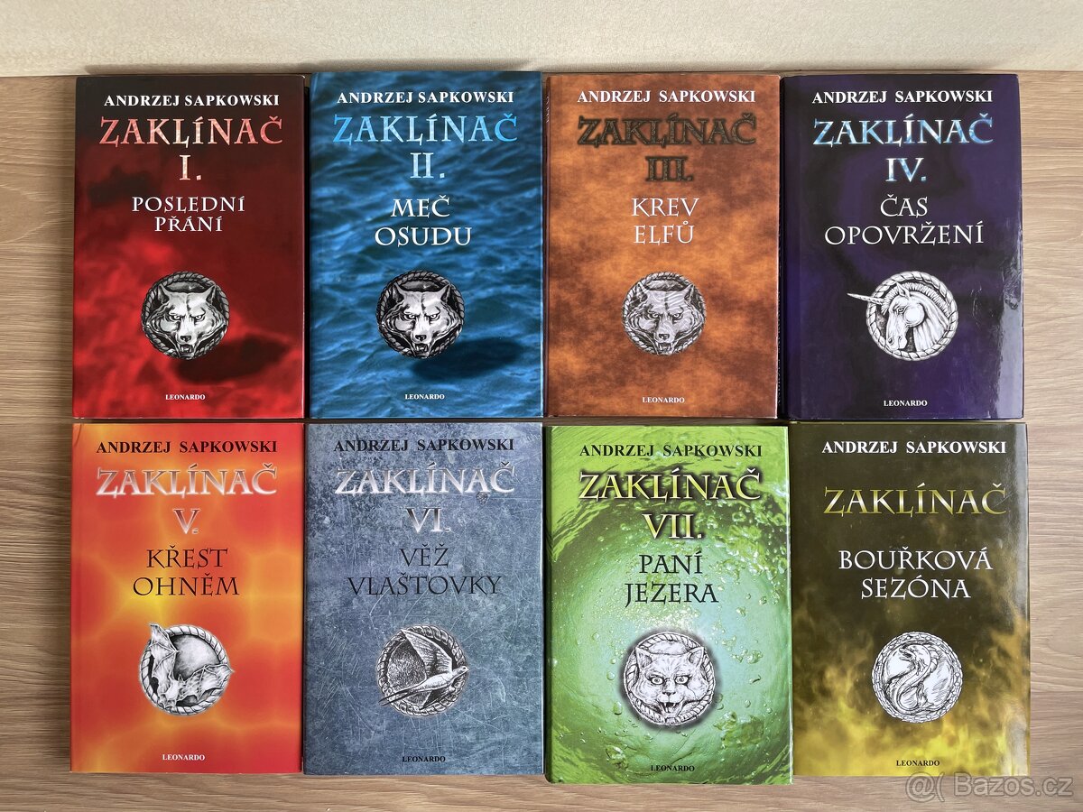 Zaklínač - 8 knih - pevná vazba s přebaly