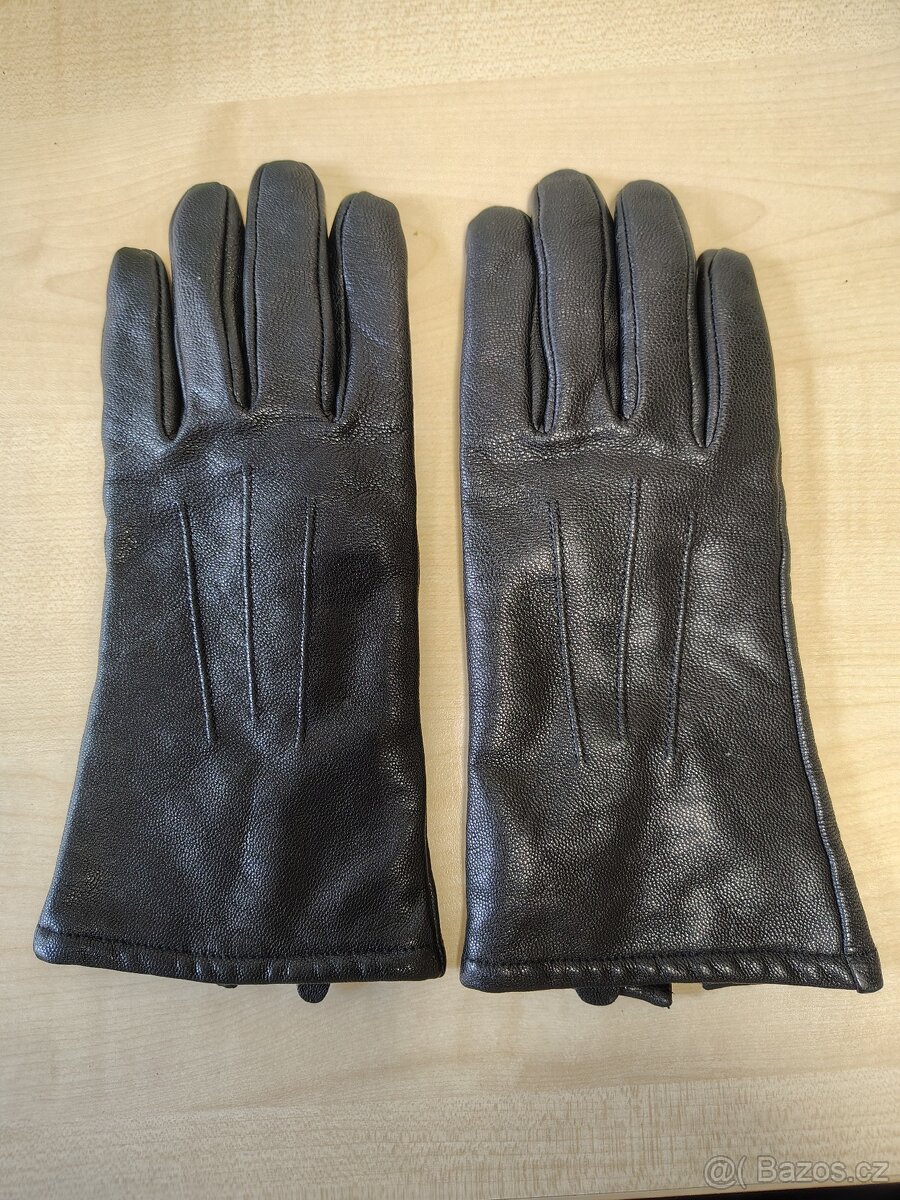 Nové dámské kožené rukavice vel. 8
