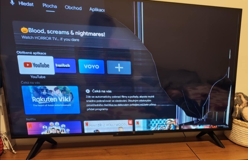 Xiaomi Mi TV P1 43"  - Poskodeny LCD panel