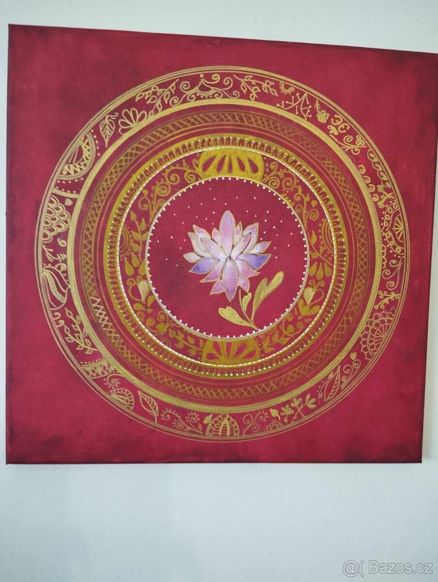 Mandala lotosový květ / na objednávku