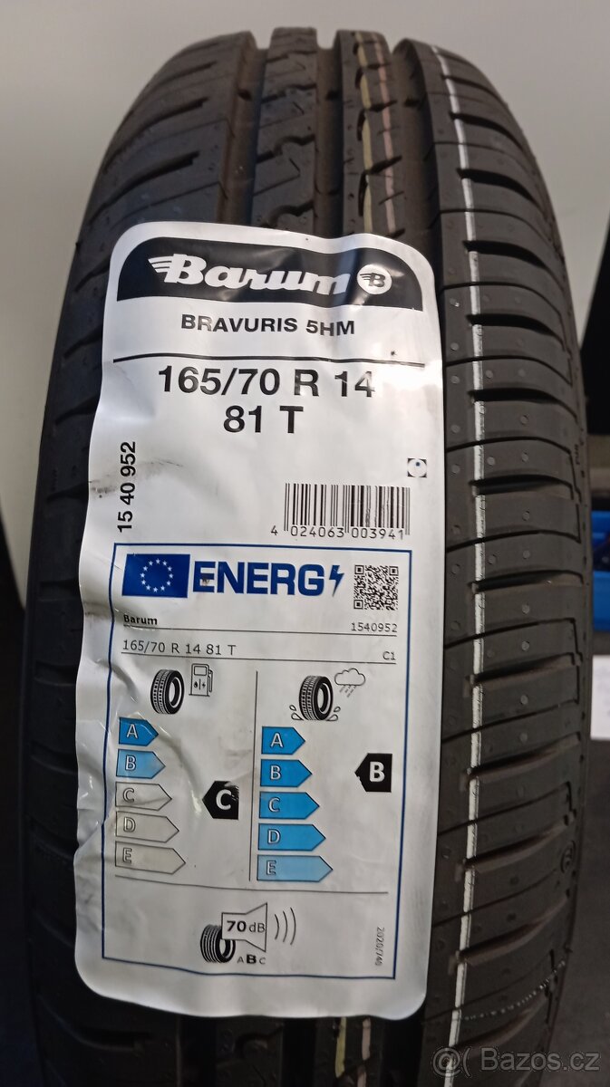 165/70R14 - BARUM -Nové letní