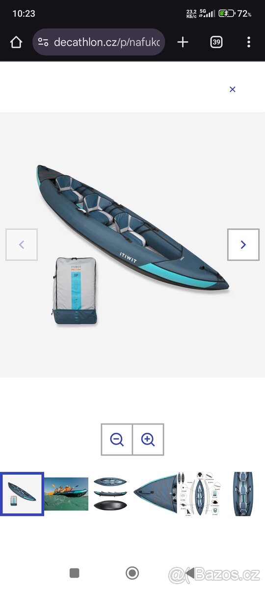 Kajak  nafukovací, rafting