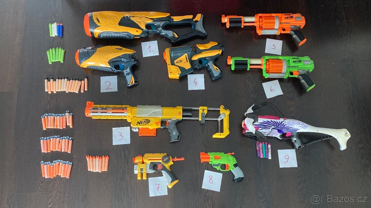 NERF - velká sada zbraní 7ks
