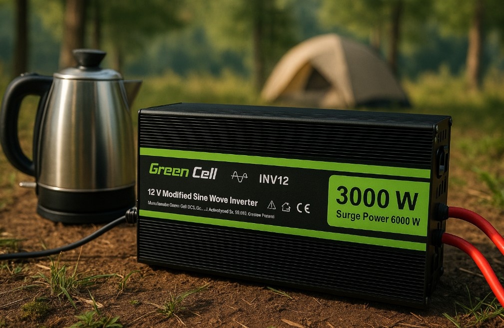 Měnič napětí Green Cell 12V - 230V, 3000W / 6000W