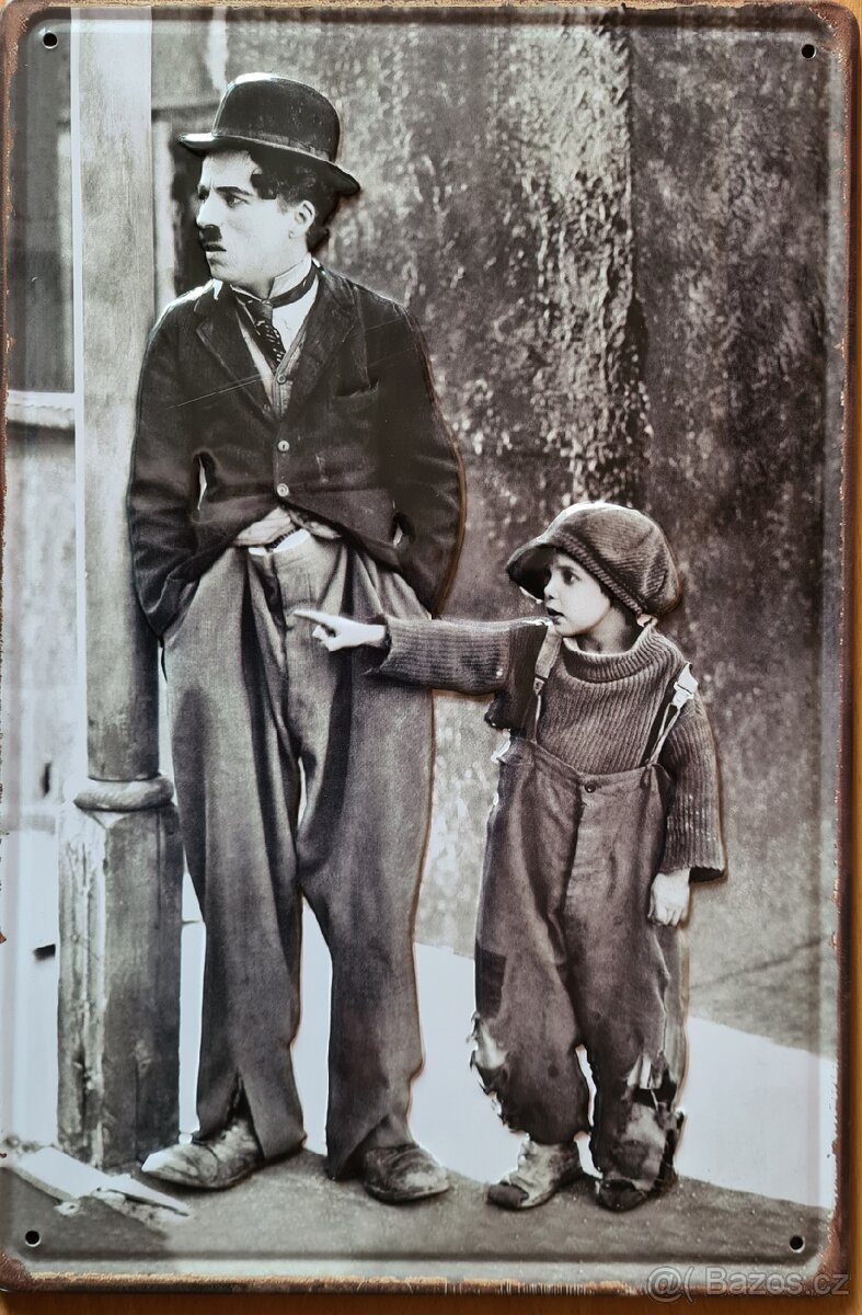 Plechová cedule retro 30x20 CHAPLIN