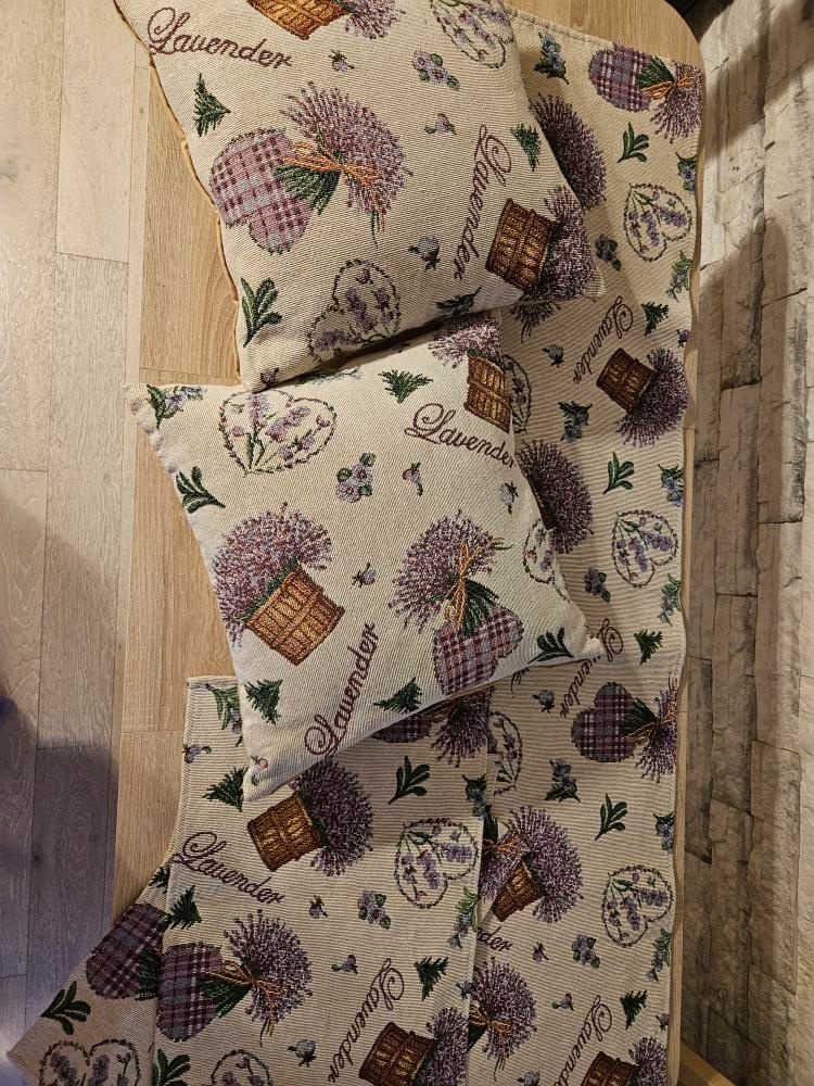 polštářek Levandule,prostírání,Běhoun ubrus Levandule