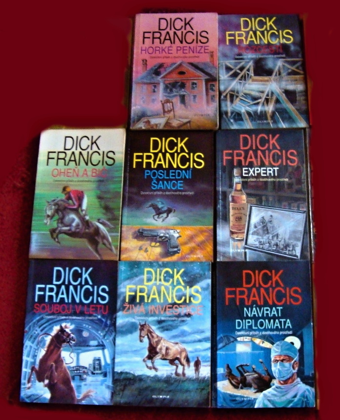 Koně, dostihy, sázky...8 ks detektivek od Dicka Francise