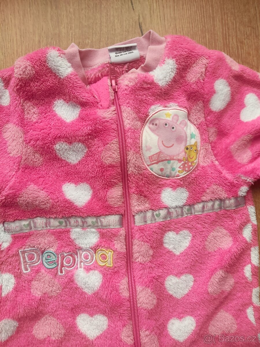 Fleecovy overal Peppa Pig vel. 80