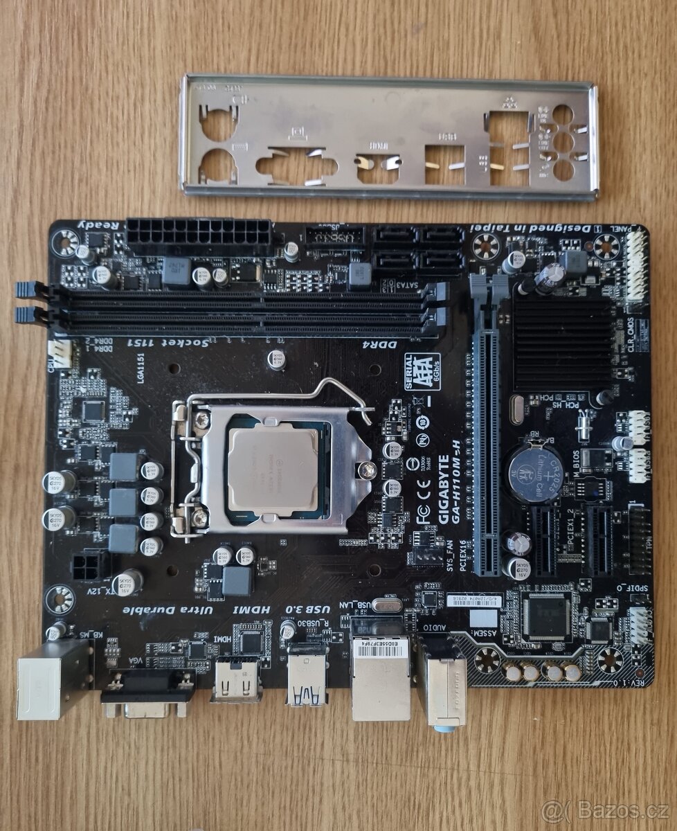 Základní deska Gigabyte GA-H110M-H (s.1151) + CPU i5-7400⭐