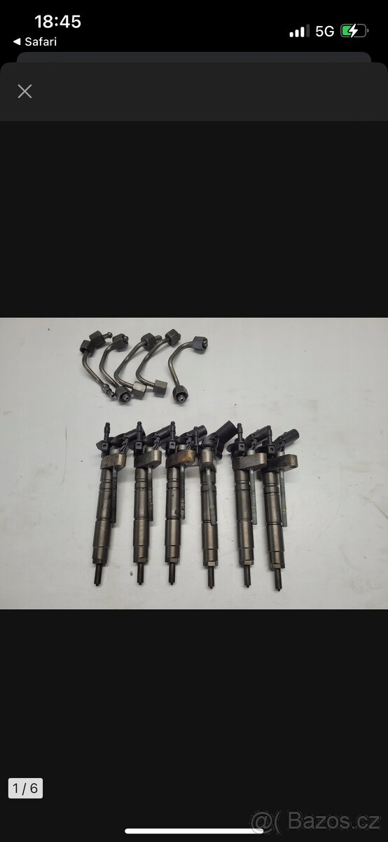 vstřikovače z vozu Mercedes - Benz 350cdi OM 642