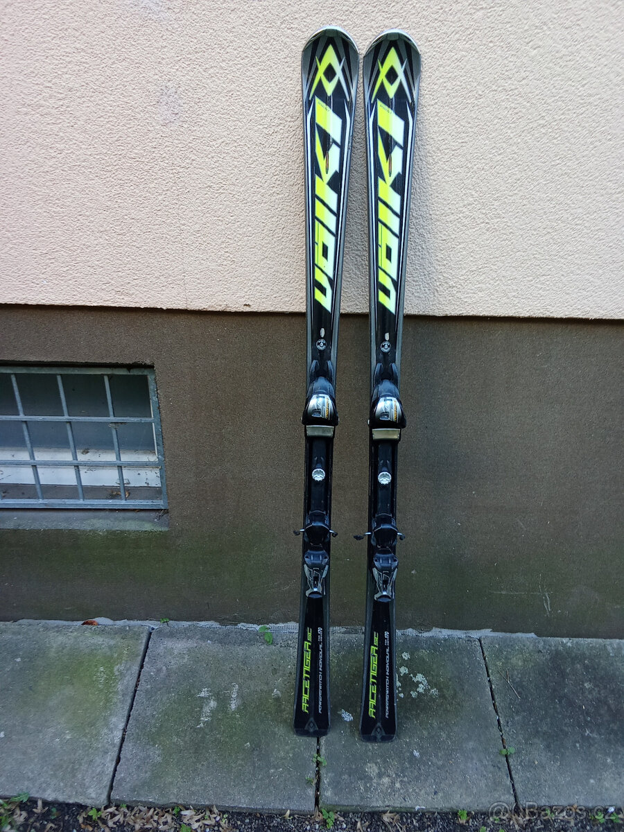 lyže volkl racetiger, 170 cm, nastavitelné vázání do 110 kg-