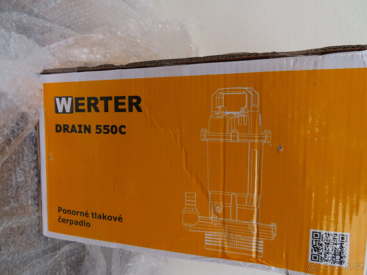 NOVÉ PONORNÉ TLAKOVÉ ČERPADLO Werter DRAIN 550 C