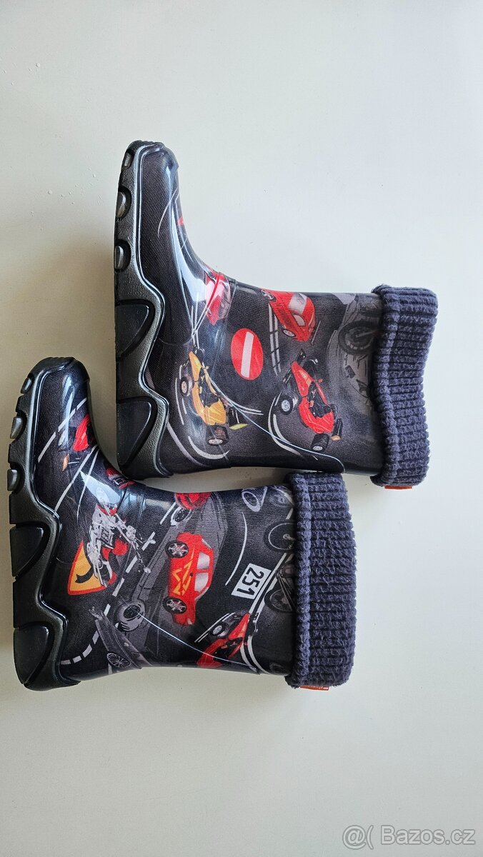 Demar dětské gumáky - holínky se zateplením  velikost 34/35