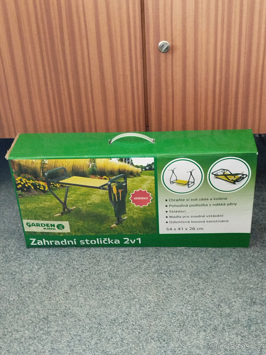 Zahradní stolička - klekátko