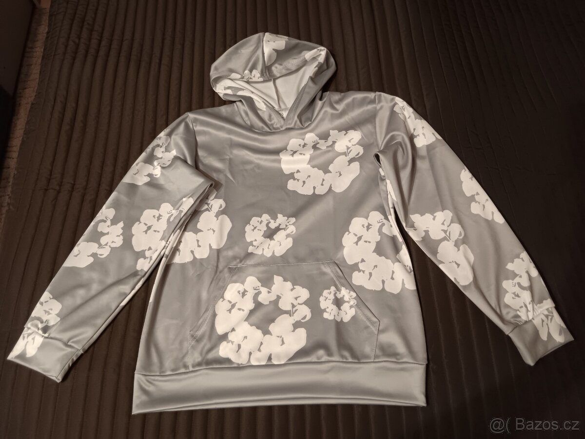 Mikina dívčí vel. 160 šedo/bílá