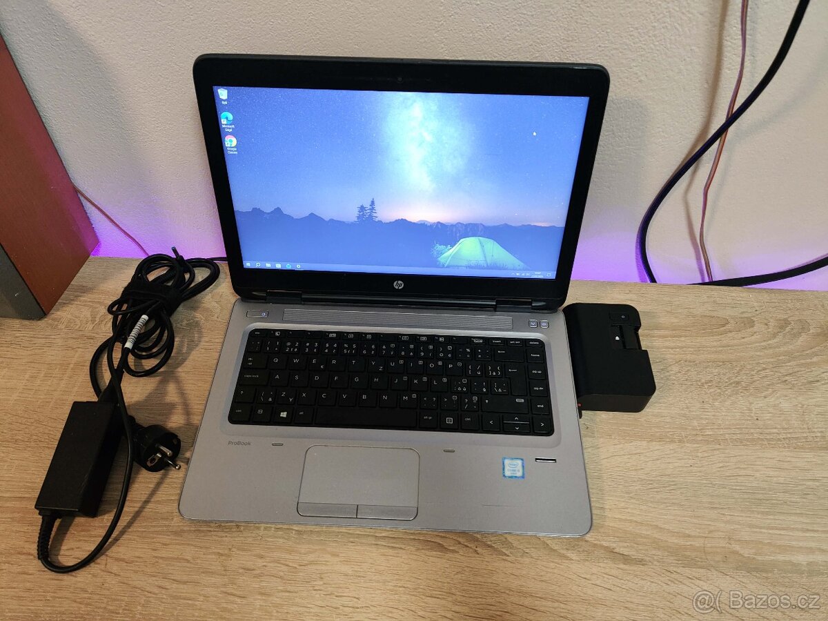 NTB Hp ProBook 640 G2/ Intel i5 6200U / DDR4 / SSD + Dock