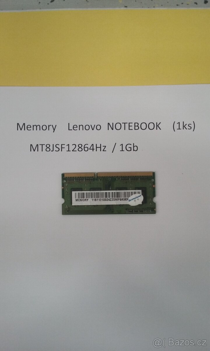 Paměť Lenovo MT8 _1Gb