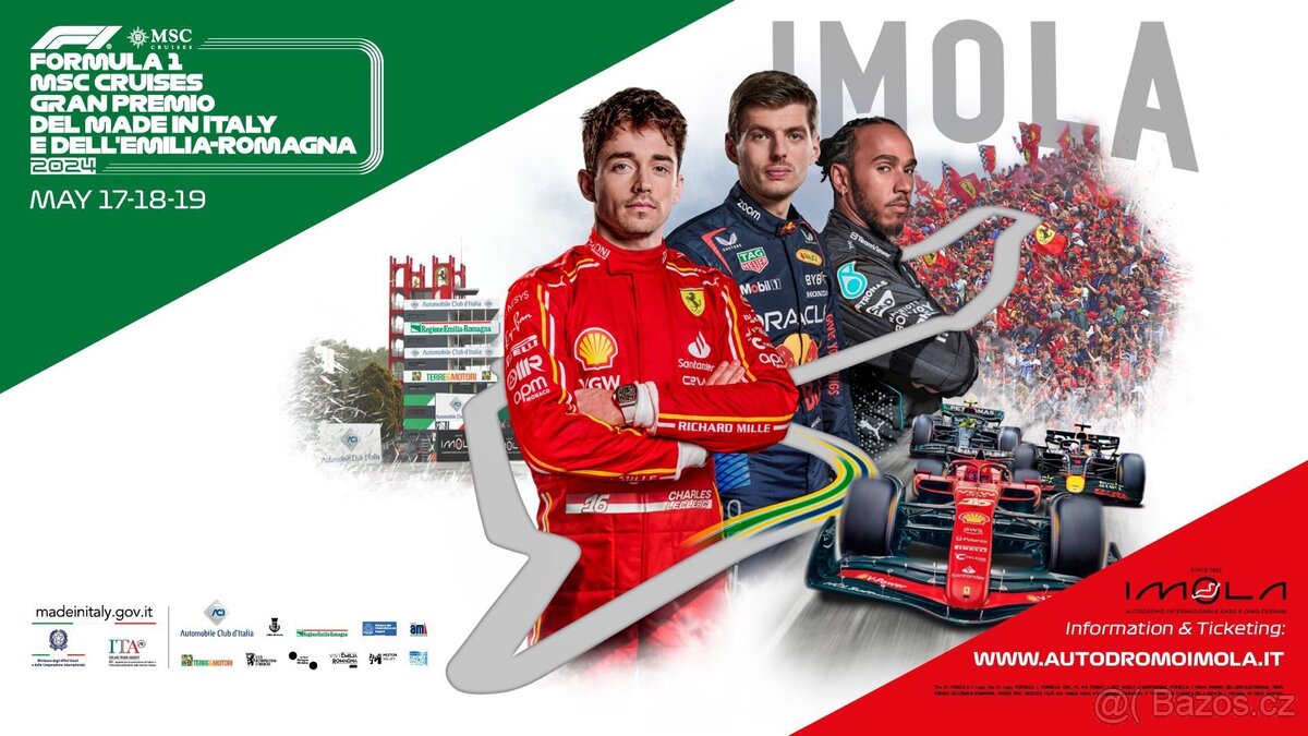 Prodám vstupenky na F1 Imola – neděle (Circolare)