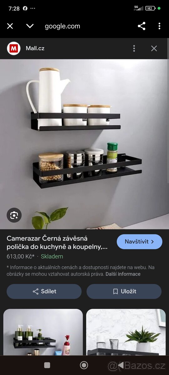 Prodám kovové poličky