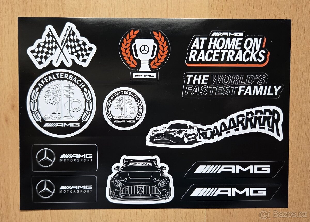 Mercedes AMG originální samolepky Mercedes AMG