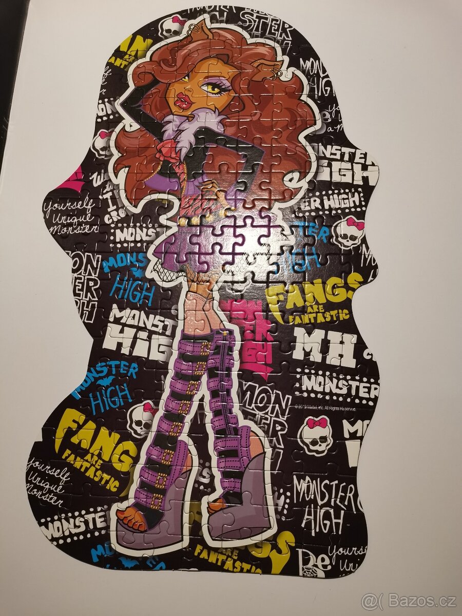 Monster High puzzle svítící ve tmě