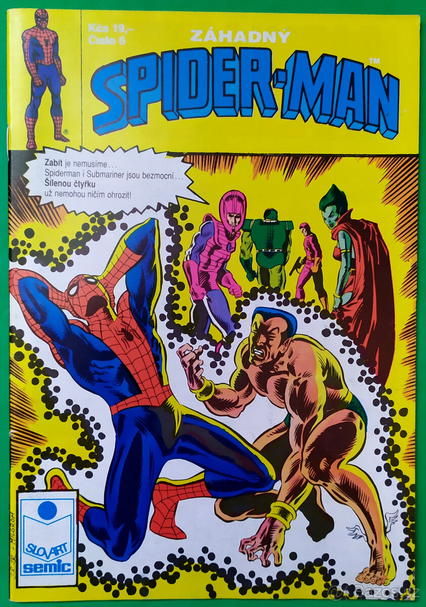 Komiks SPIDERMAN č. 6/1991 Semic velmi PĚKNÝ STAV