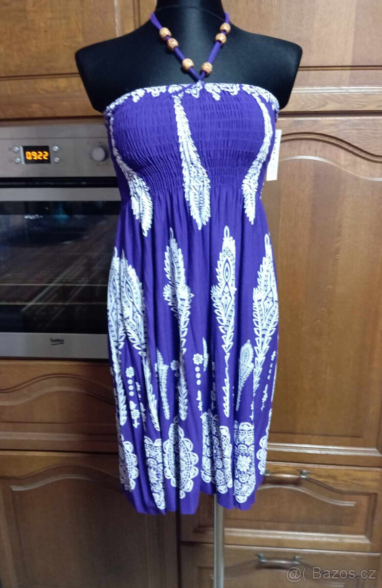 šaty třeba na pláž-možno i jako sukně