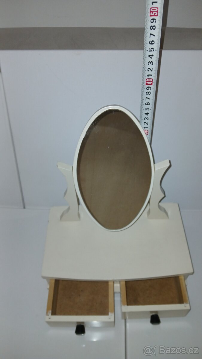 Retro Dětský toaletní stolek - šperkovnice se zrcátkem...