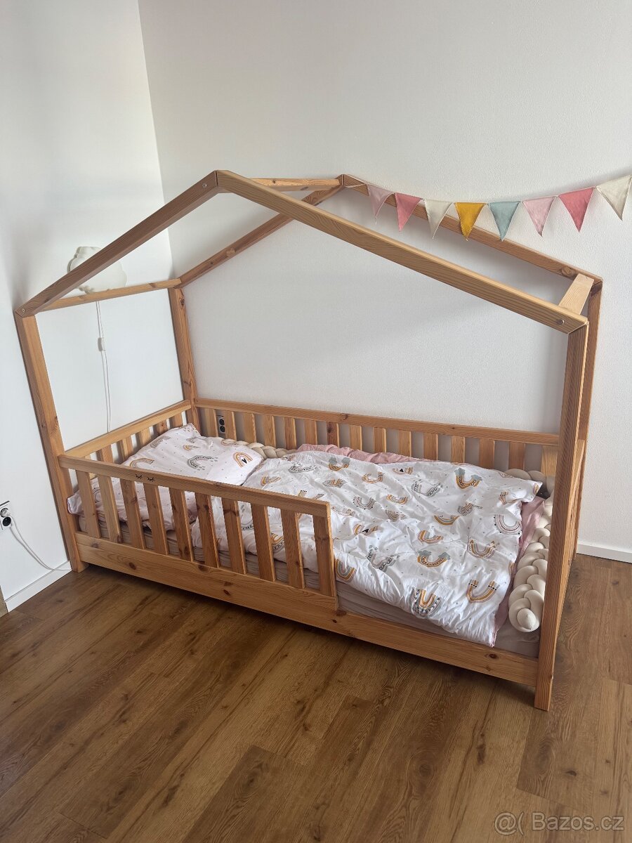 Domečková postel 90x200