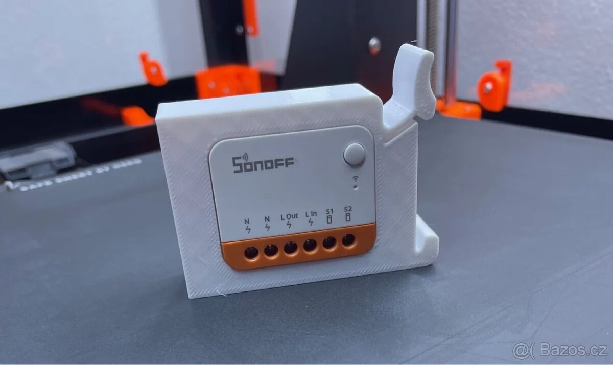 Sonoff Mini dežák na DIN lištu